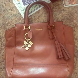 Leather Coach Handbag
